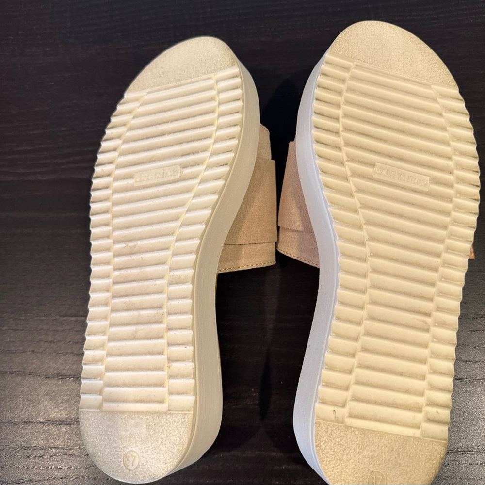 Beige Mules with Buckle by - Picture 6 of 9
